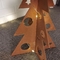 Specjalna choinka ogrodowa dekoracyjna wycinana laserowo ze stali Corten na święta Bożego Narodzenia