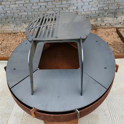 Goanna Base Corten Steel BBQ Grill Fire Pit i grill Ring Cooking