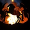 Wildfire Horse Tematyczna kula zewnętrzna Corten Steel Fire Pit 80cm 90cm