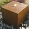 ISO9001 Kaskada ze stali Corten Cascade Cubic Block Pływająca funkcja wodna