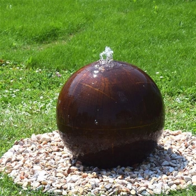 Fuxin Corten Steel Sphere Fontanna ogrodowa w kształcie kuli