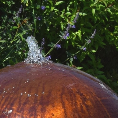 Fuxin Corten Steel Sphere Fontanna ogrodowa w kształcie kuli