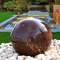 60-80 cm średnicy Stalowa kula Corten Water Feature Fontanna ogrodowa w kształcie kuli