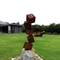 Nowoczesna rzeźba w kształcie kostki ze stali Corten Zardzewiałe posągi ogrodowe