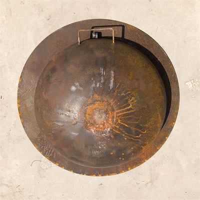 Dekoracyjny ścienny grill Corten Steel BBQ Grill Fire Pit Chowany