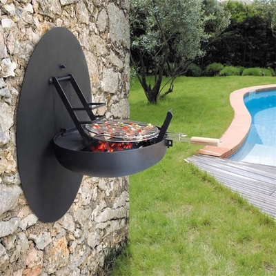 Dekoracyjny ścienny grill Corten Steel BBQ Grill Fire Pit Chowany