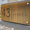 Kwadratowe tablice Tabliczki z numerami domów ze stali Corten