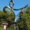 OEM Forge Circle Nowoczesna rzeźba ze stali nierdzewnej do dekoracji ogrodu