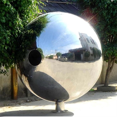 H250cm SS304 SS316 Zewnętrzna metalowa rzeźba pusta kula