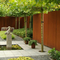 Panele ogrodowe Villa Corten Metalowe ogrodzenie prywatności